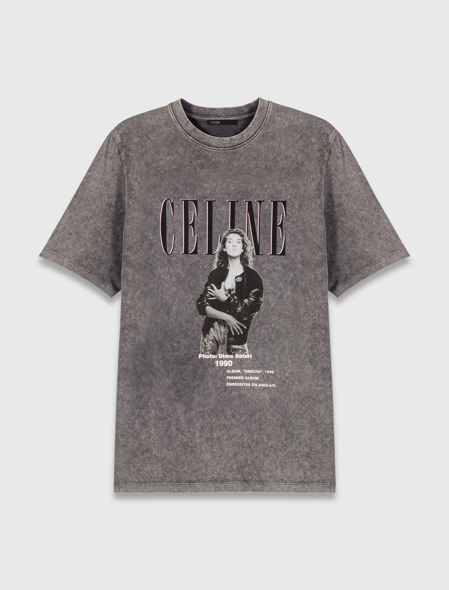 Maje x Céline Dion T-shirt Grey for Women | Maje