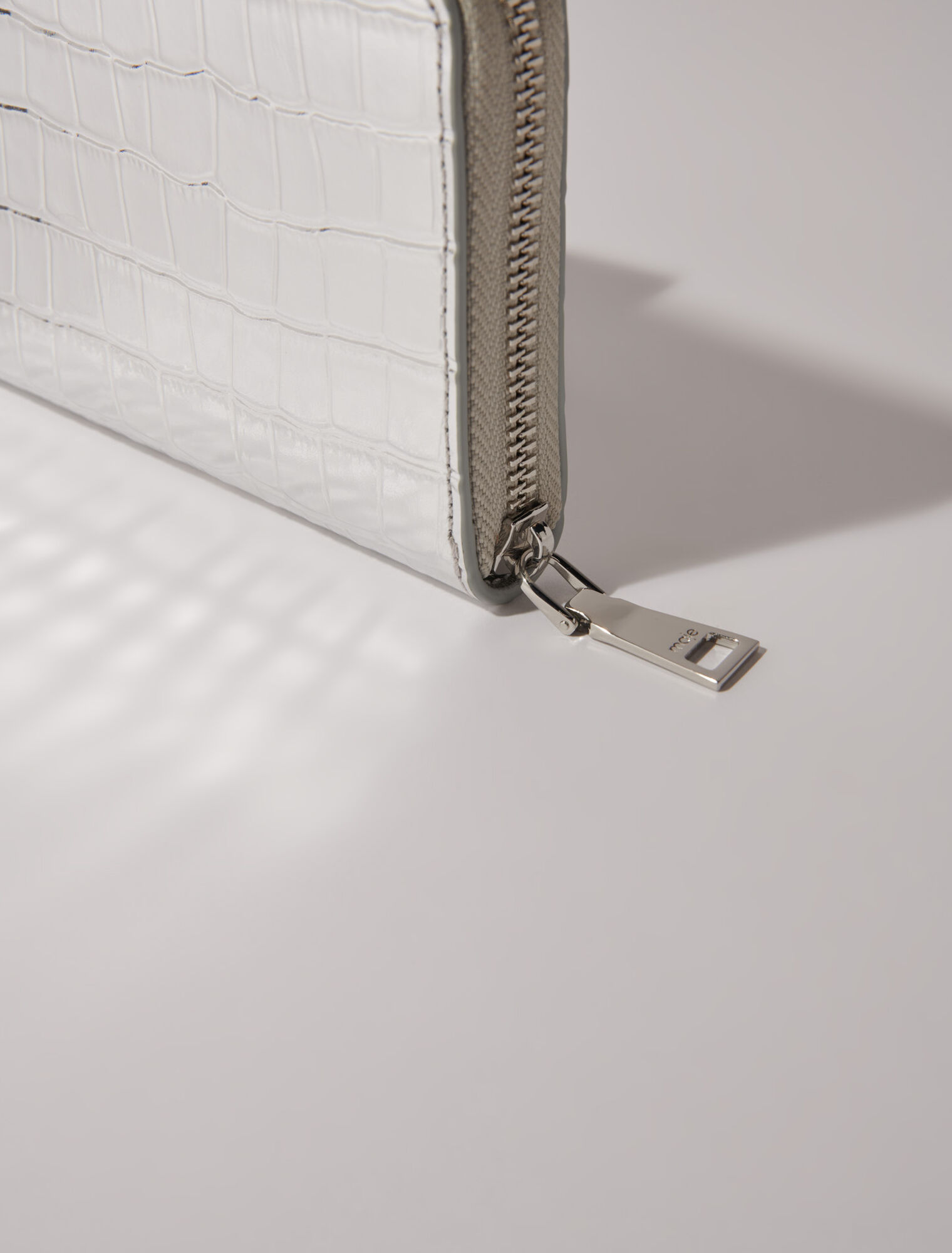 Mock croc leather wallet Card holder Maje