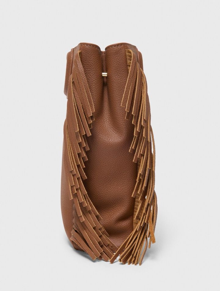 Grained leather M bag