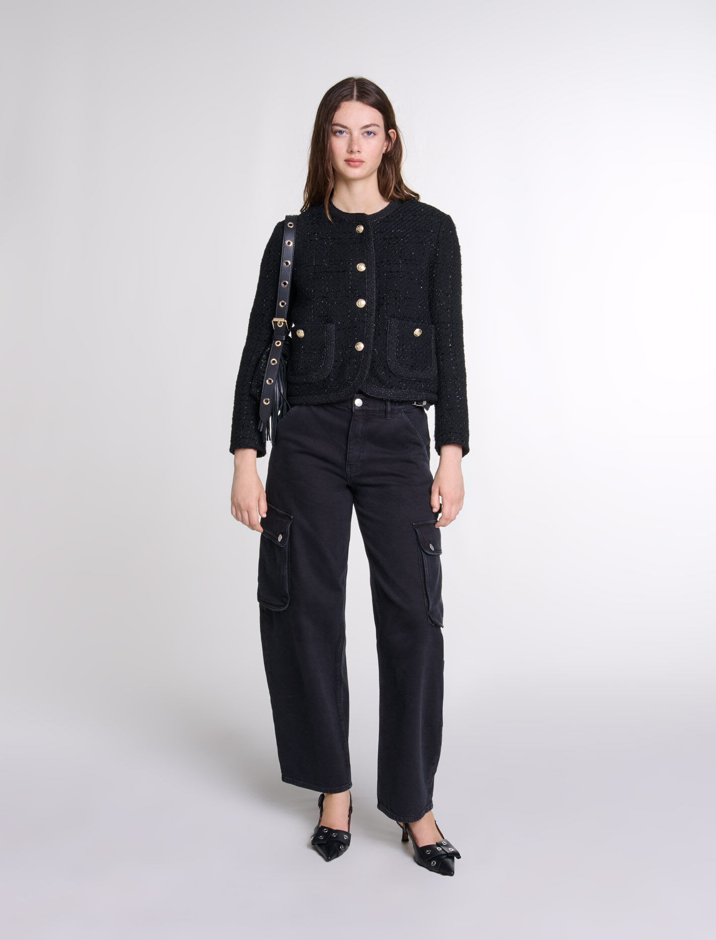 Trendy Women s Dream Tomorrow jackets Biker Tailored Tweed Maje