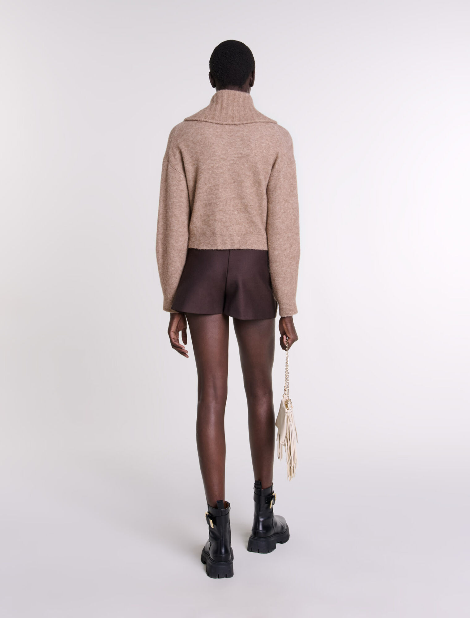 Wool-blend cardigan