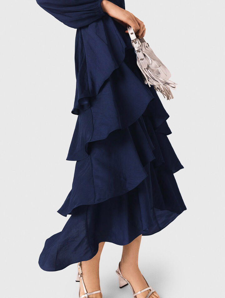 Ruffled maxi dress
