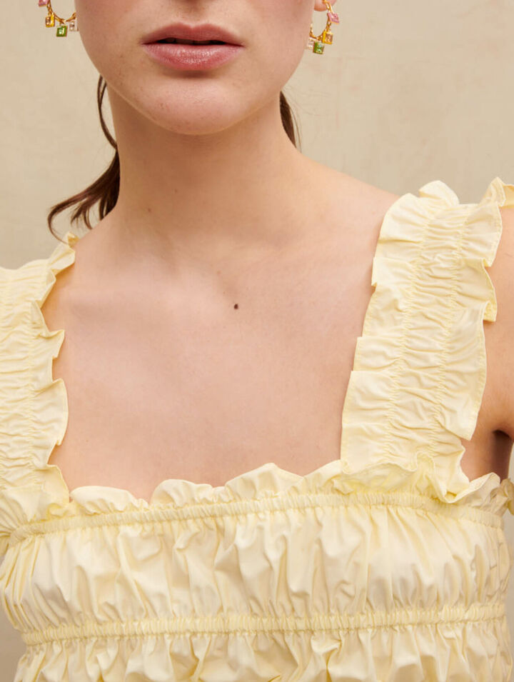 Ruffled crop top