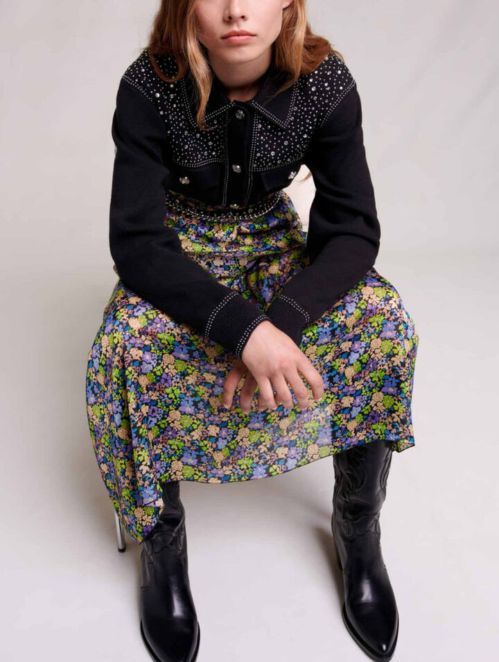 Long floral skirt