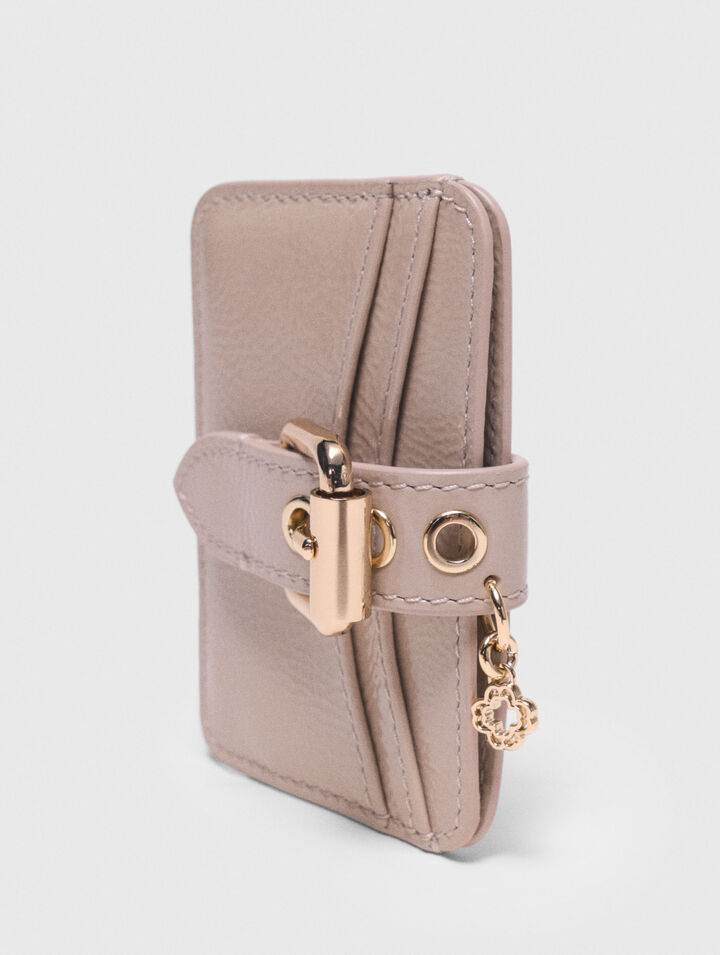 Miss M naplak leather card case