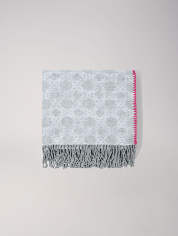 Monogram poncho