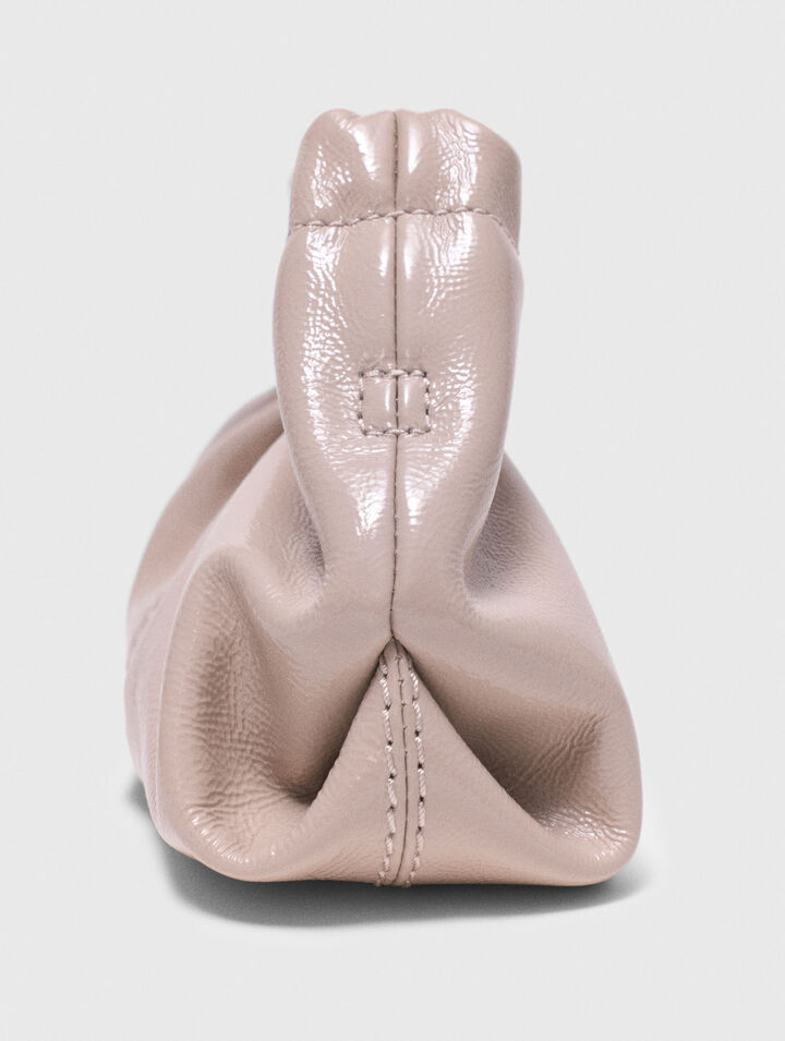 Mini naplak leather clutch