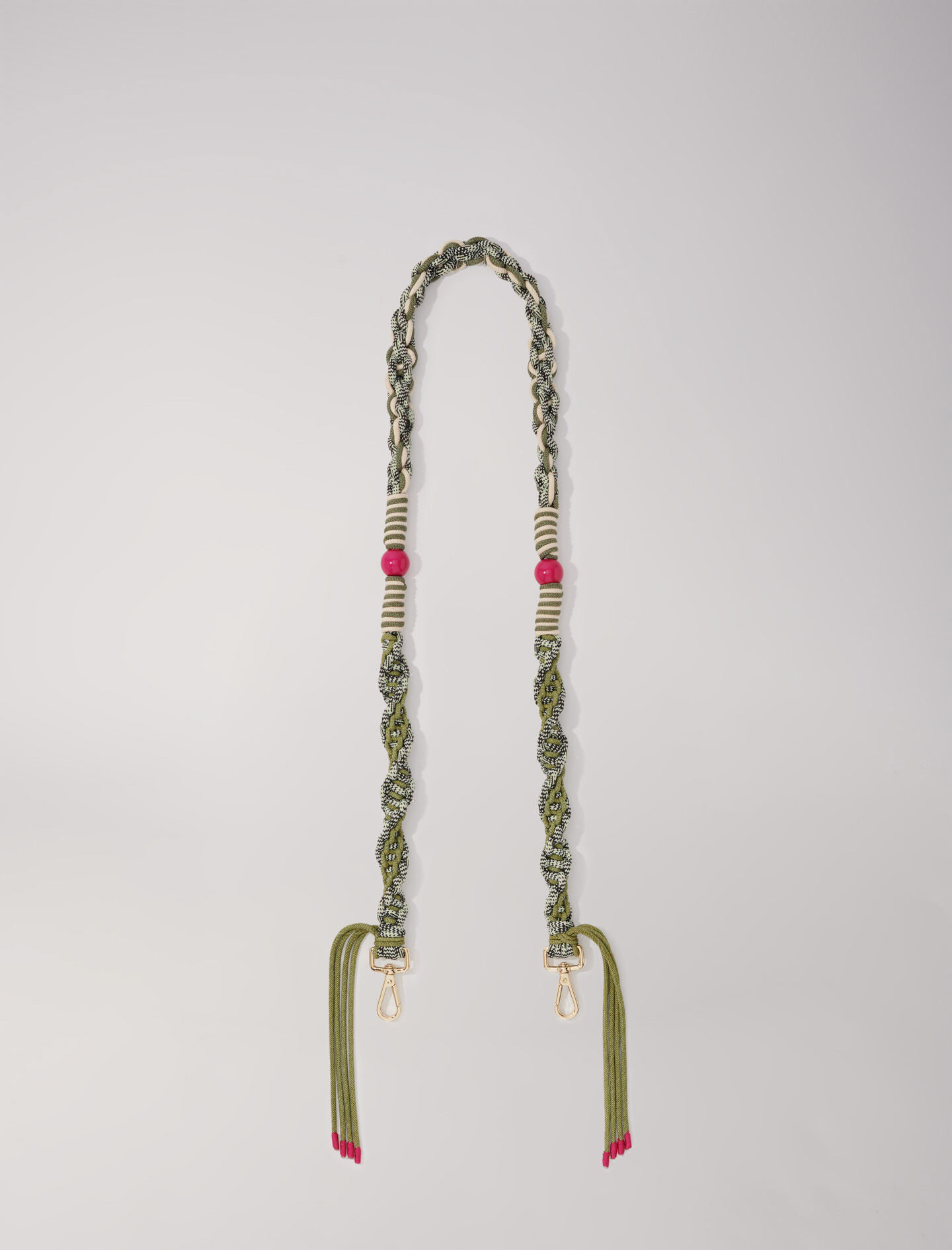 Braided shoulder strap