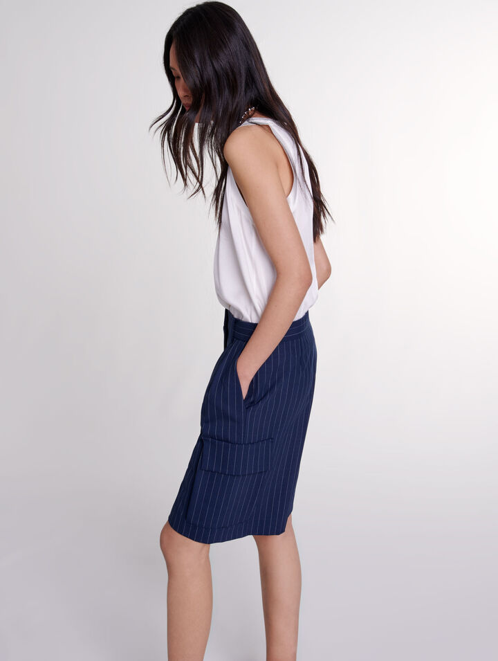 Striped Bermuda shorts 