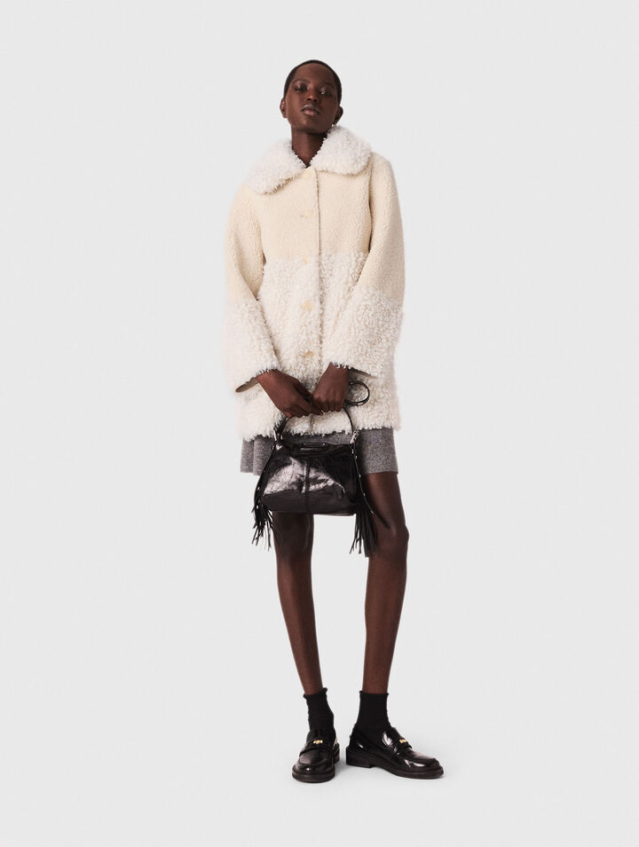 Long faux fur coat
