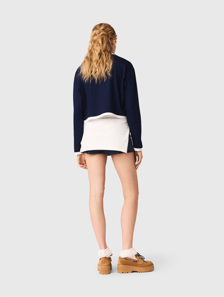 Layered-effect T-shirt