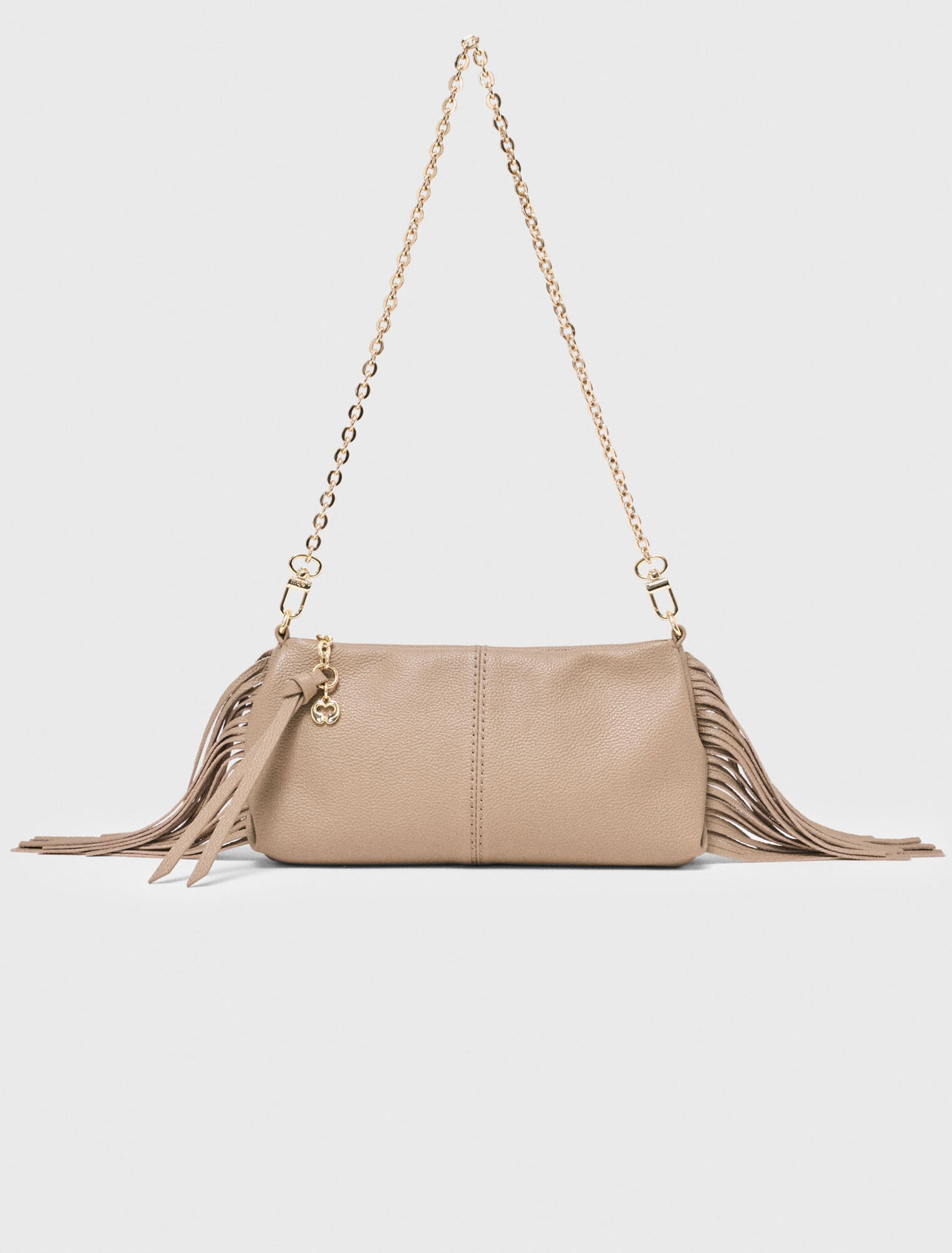 Miss M grained leather pouch