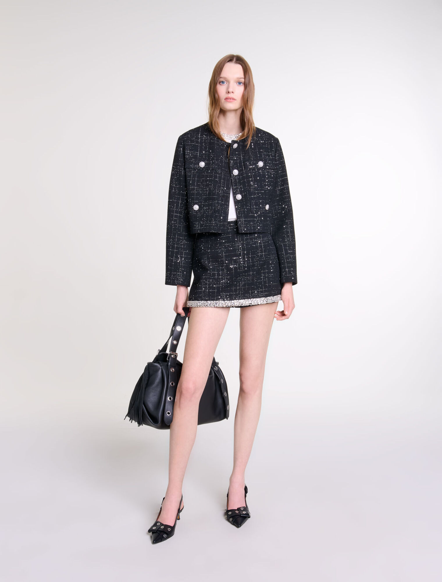 Short tweed jacket
