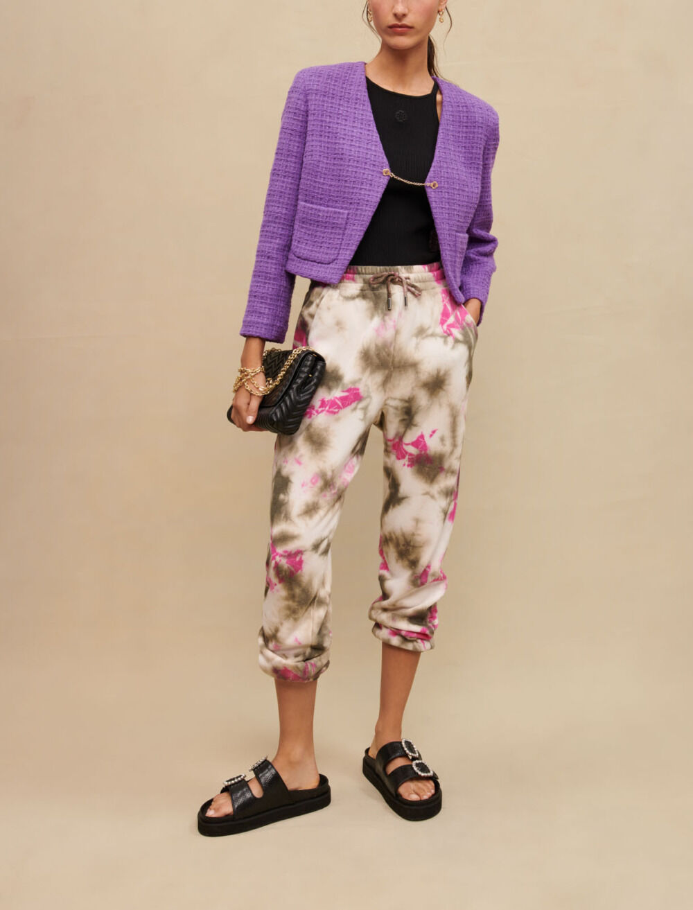 Tie dye jogging pants Trousers Jeans Maje