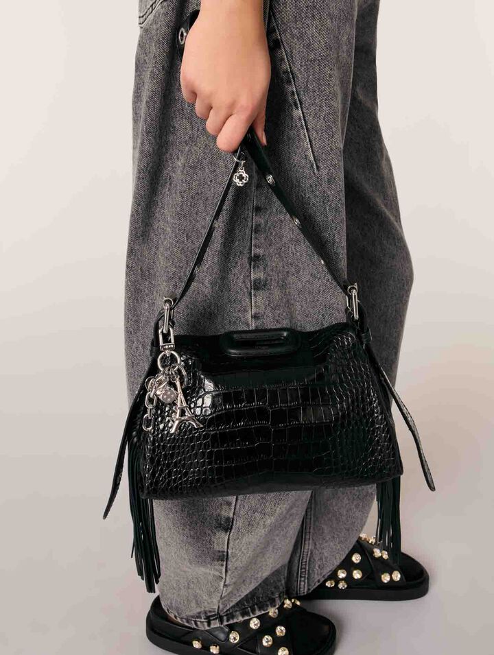 Miss M Mini embossed leather bag