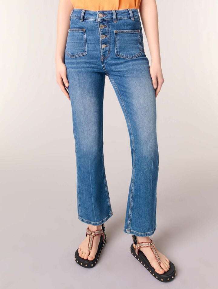 Vaqueros denim con bolsillos