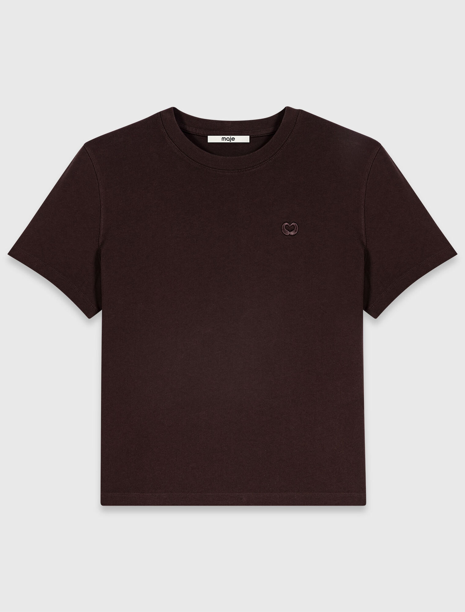 T-shirt with embroidered logo