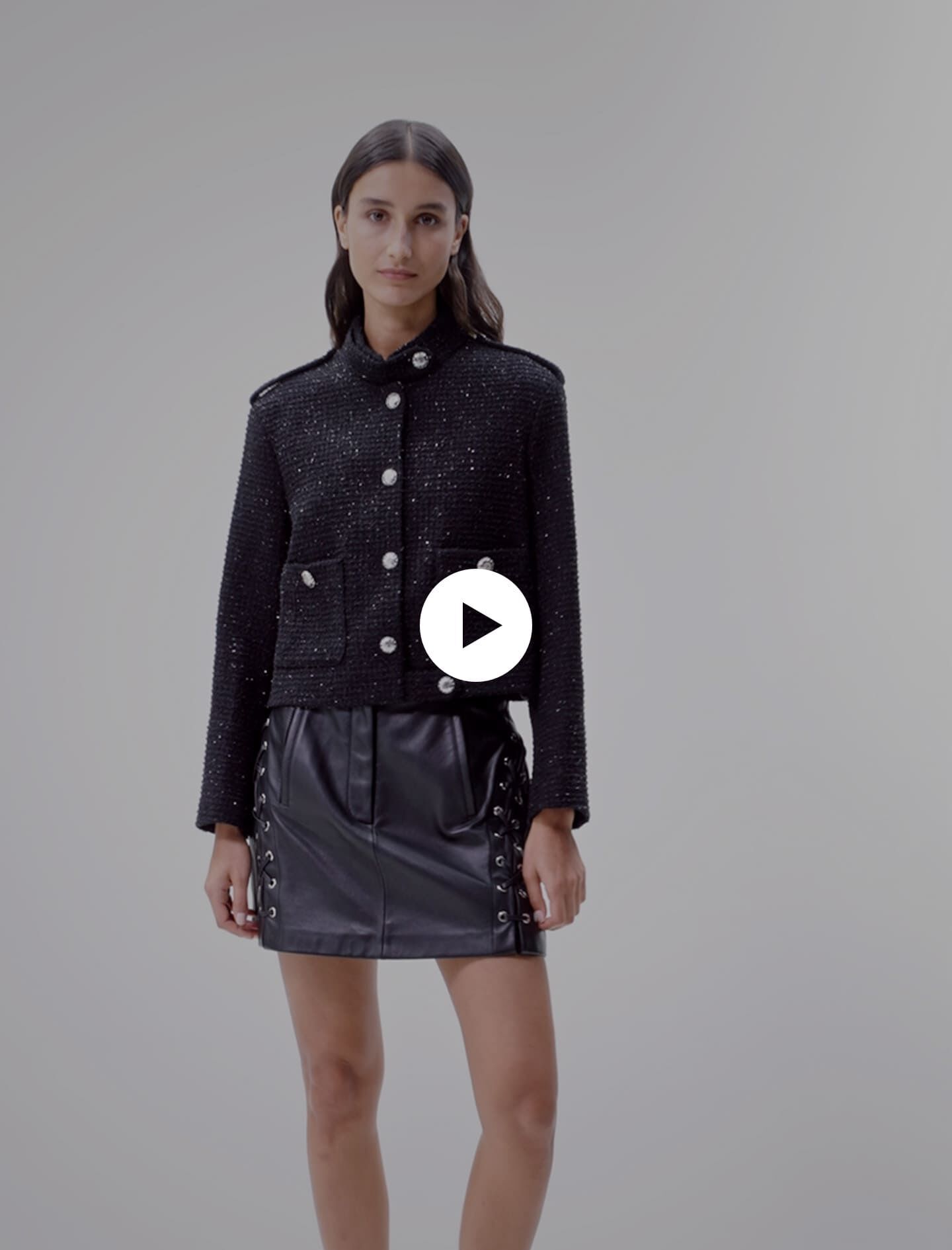 Short tweed jacket