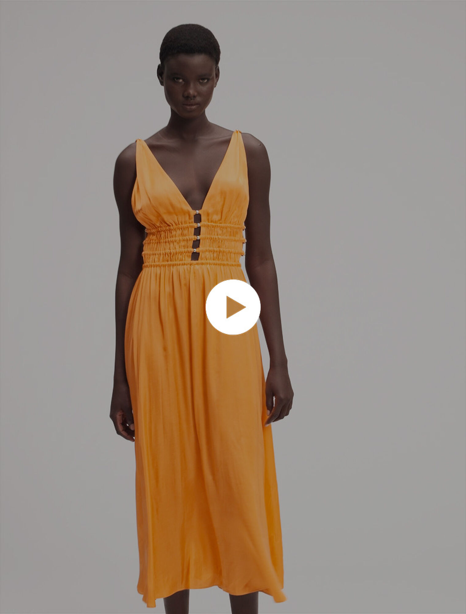 Satin-look maxi dress
