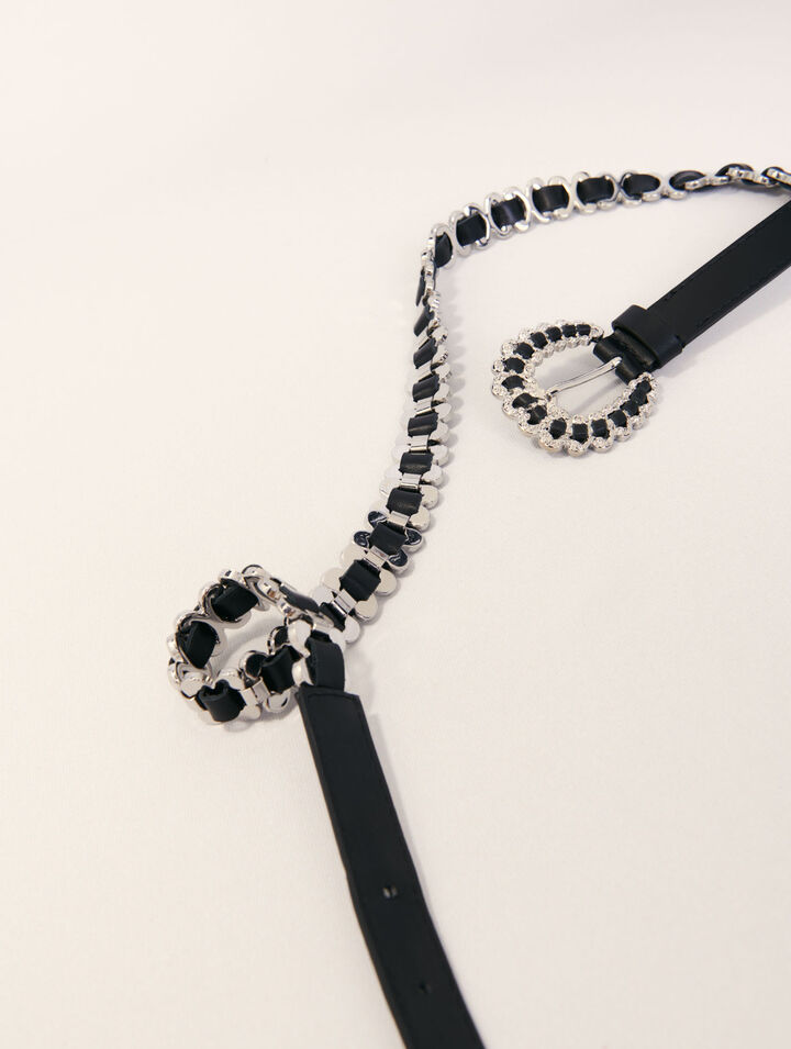 Mixed jewellery buckle chain belt