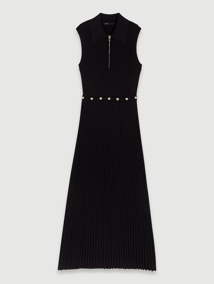 Rib knit maxi dress