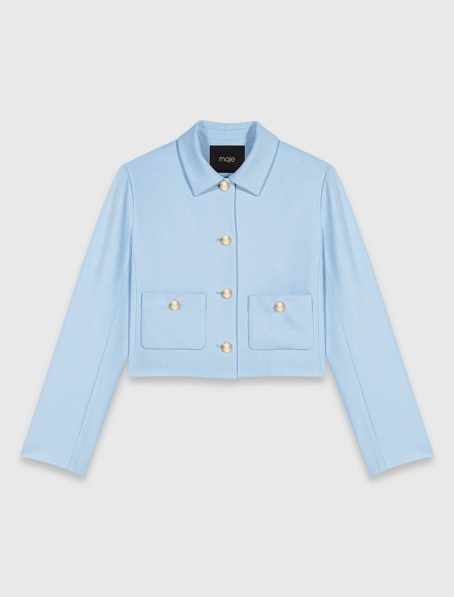 Short single-breasted jacket