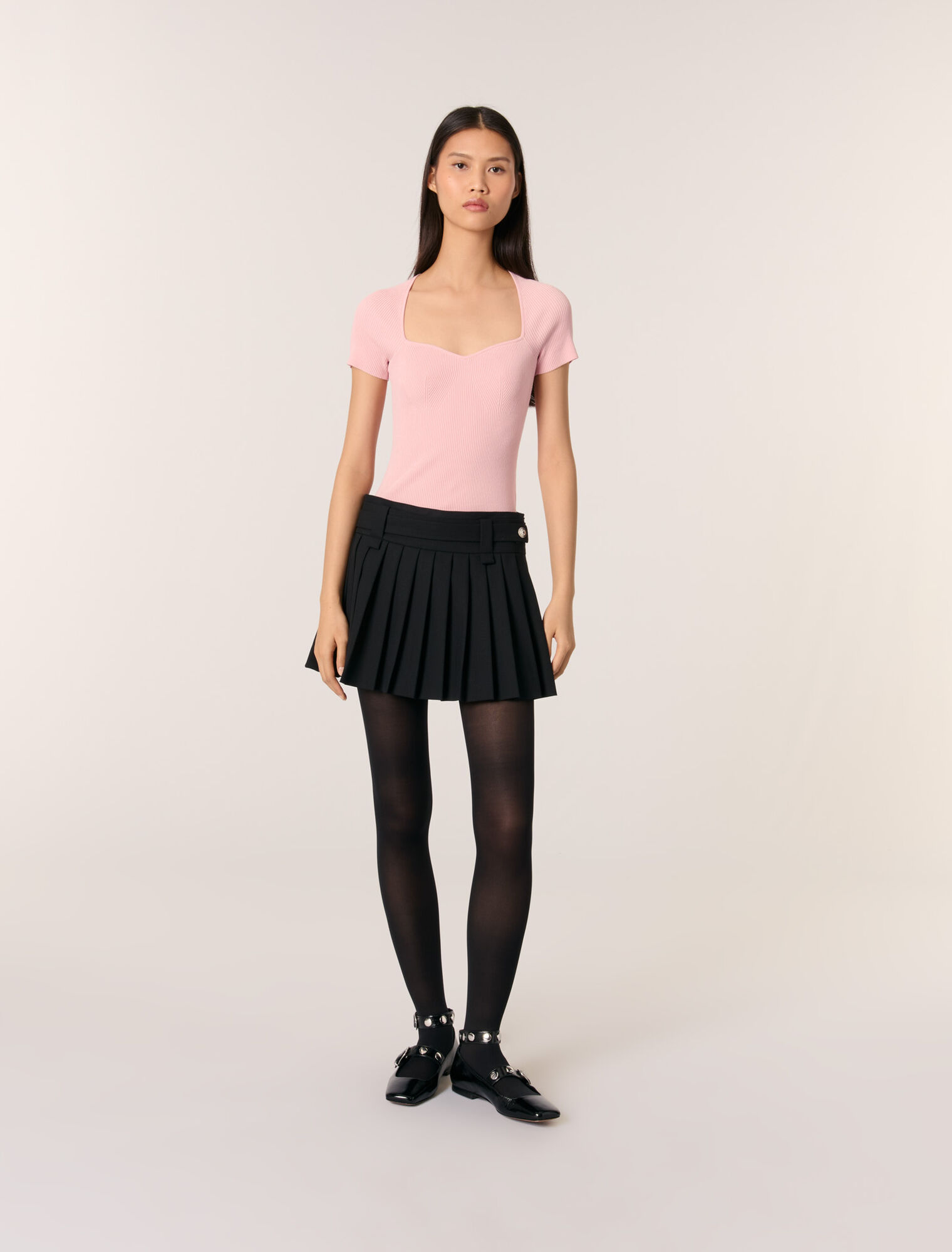 Rib knit top