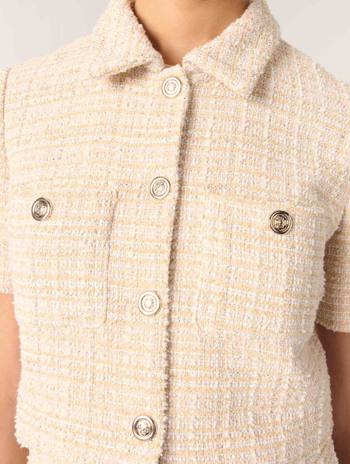 Short tweed jacket