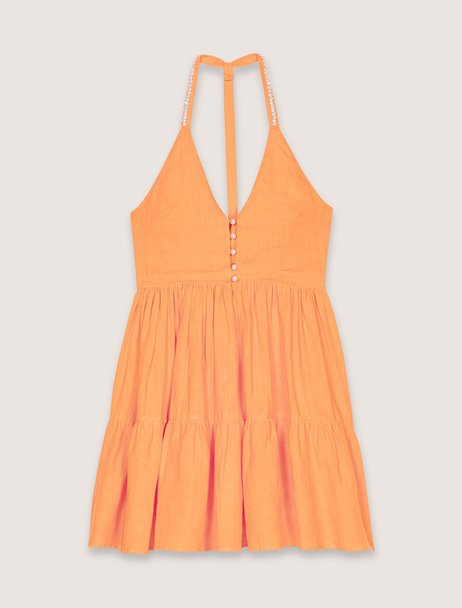 Short linen dress