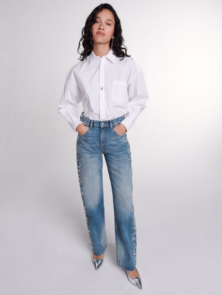 Embroidered jeans 