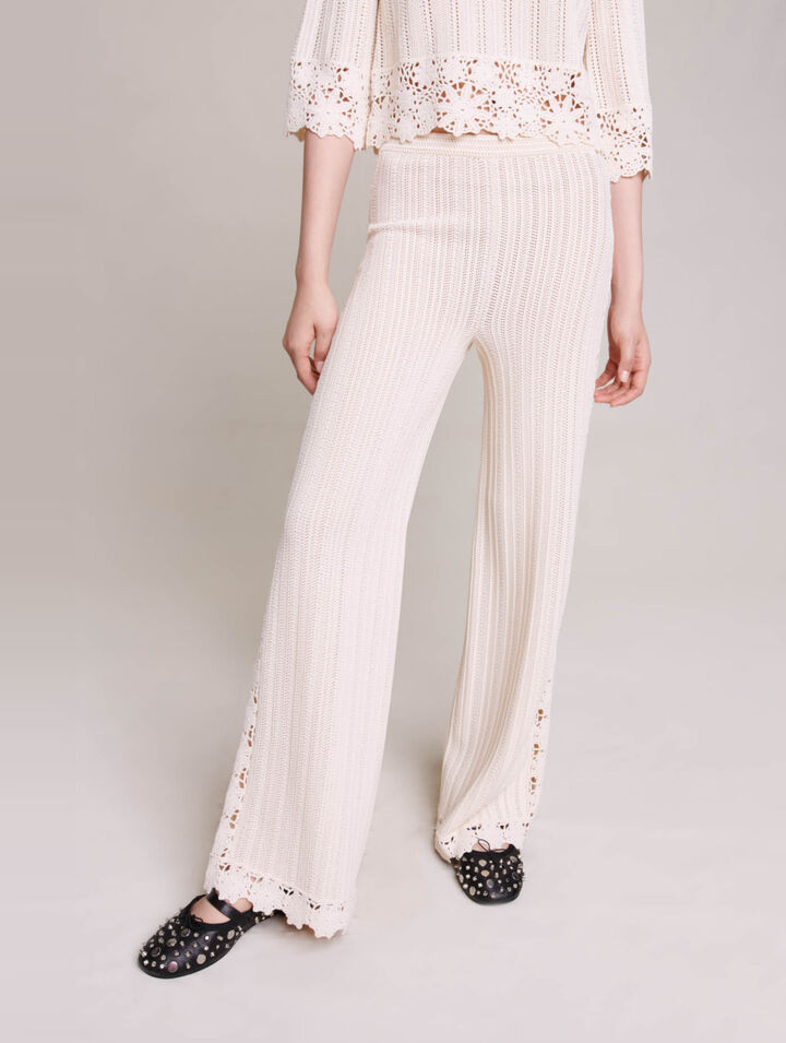 Knit trousers