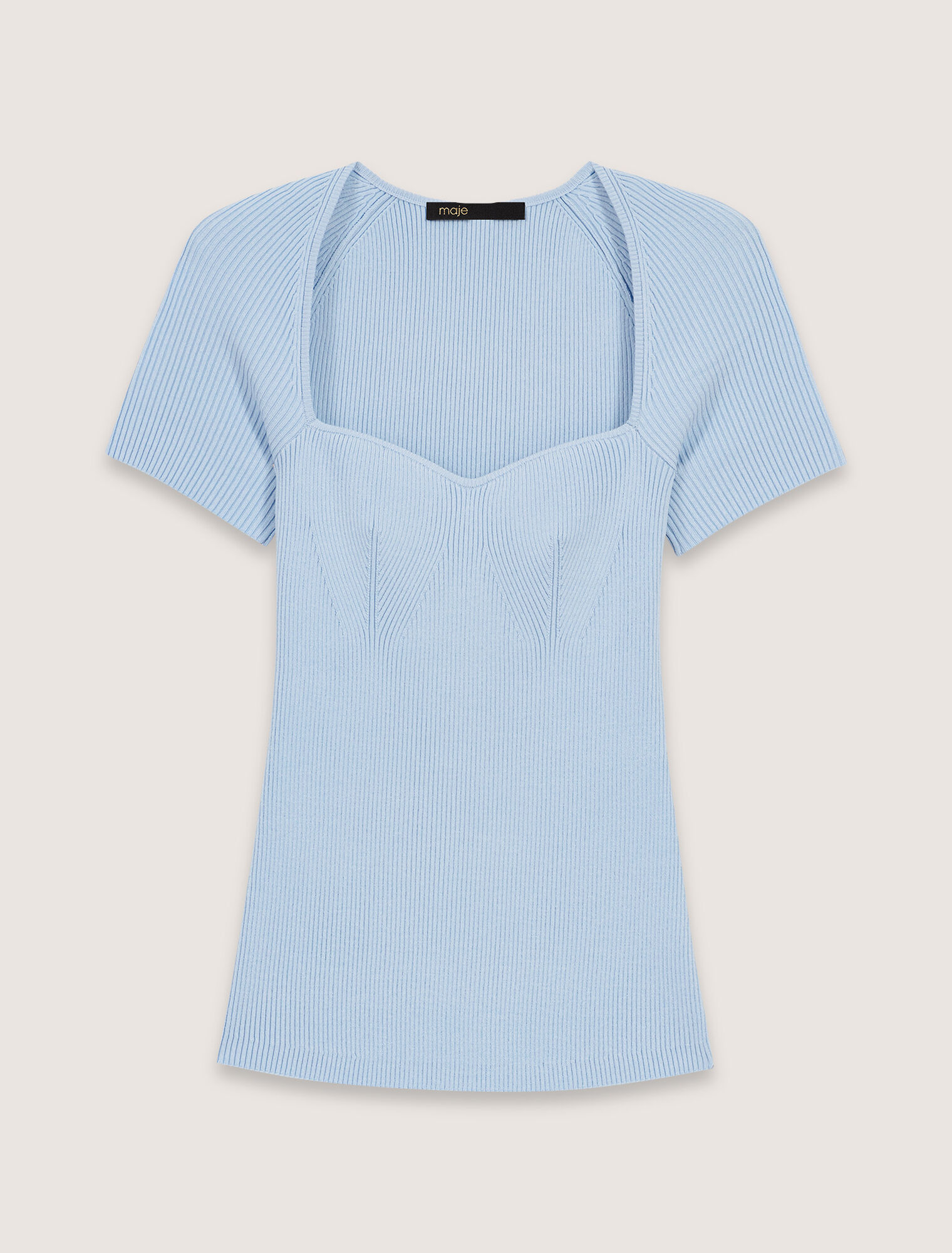 Rib knit top