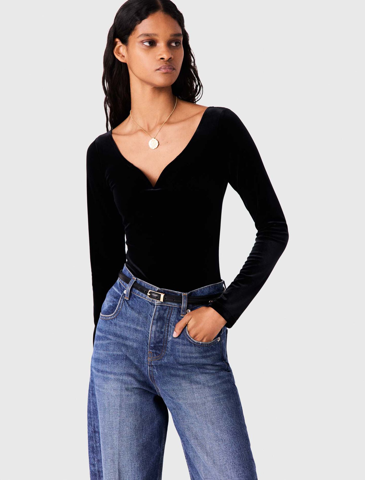 Velvet bodysuit