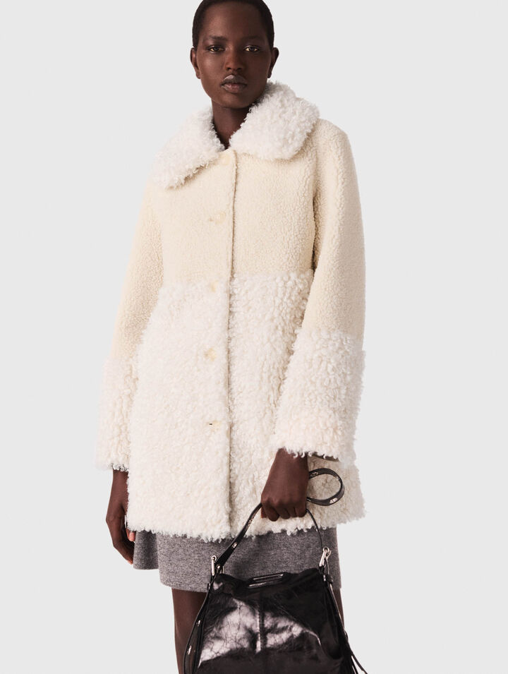 Long faux fur coat