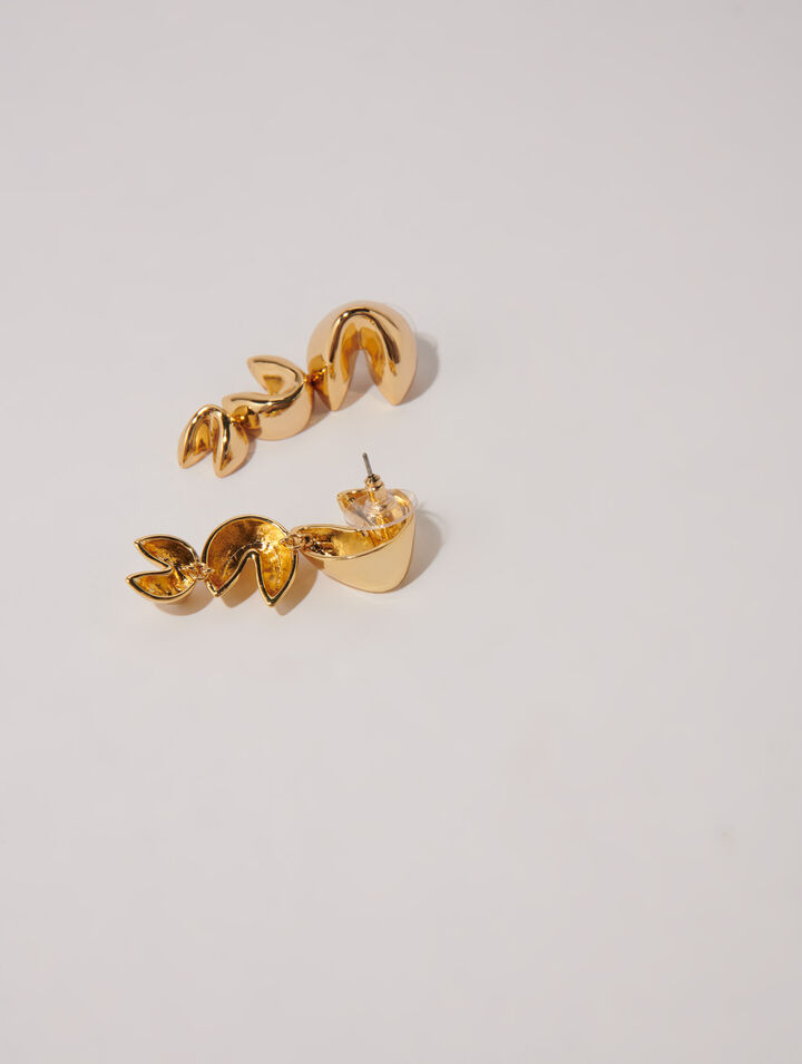 Fortune cookie earrings