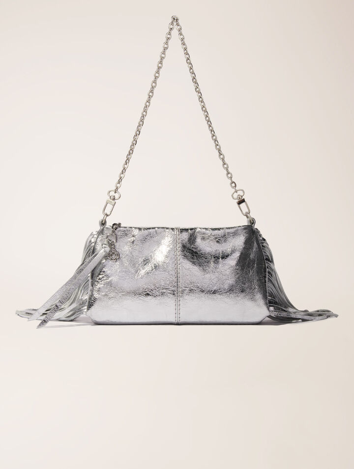 Miss M leather clutch bag