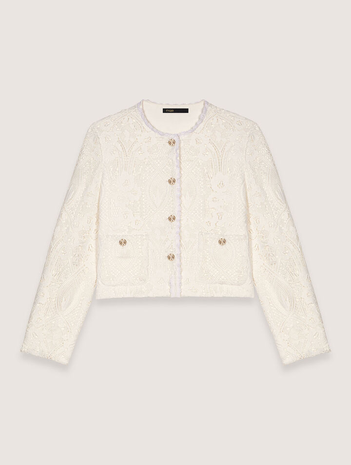 Short guipure jacket