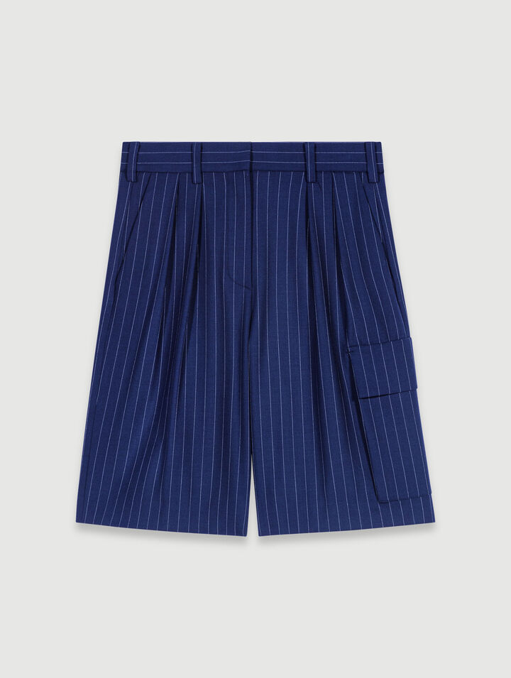Striped Bermuda shorts 