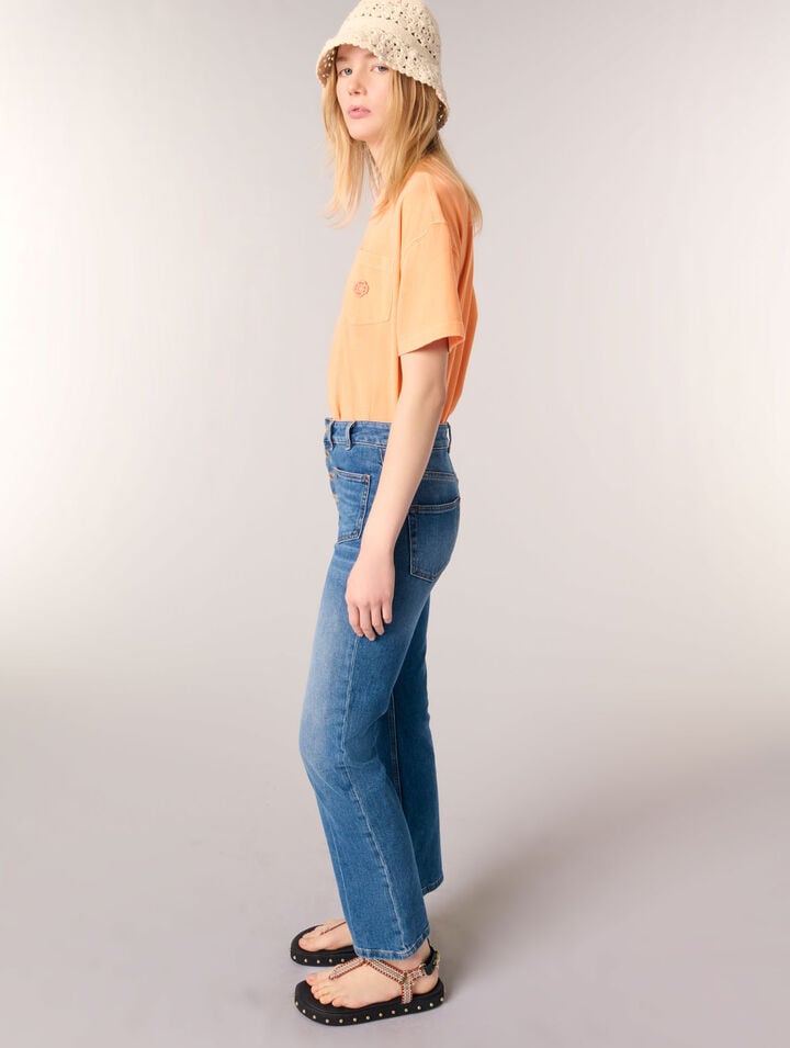 Vaqueros denim con bolsillos