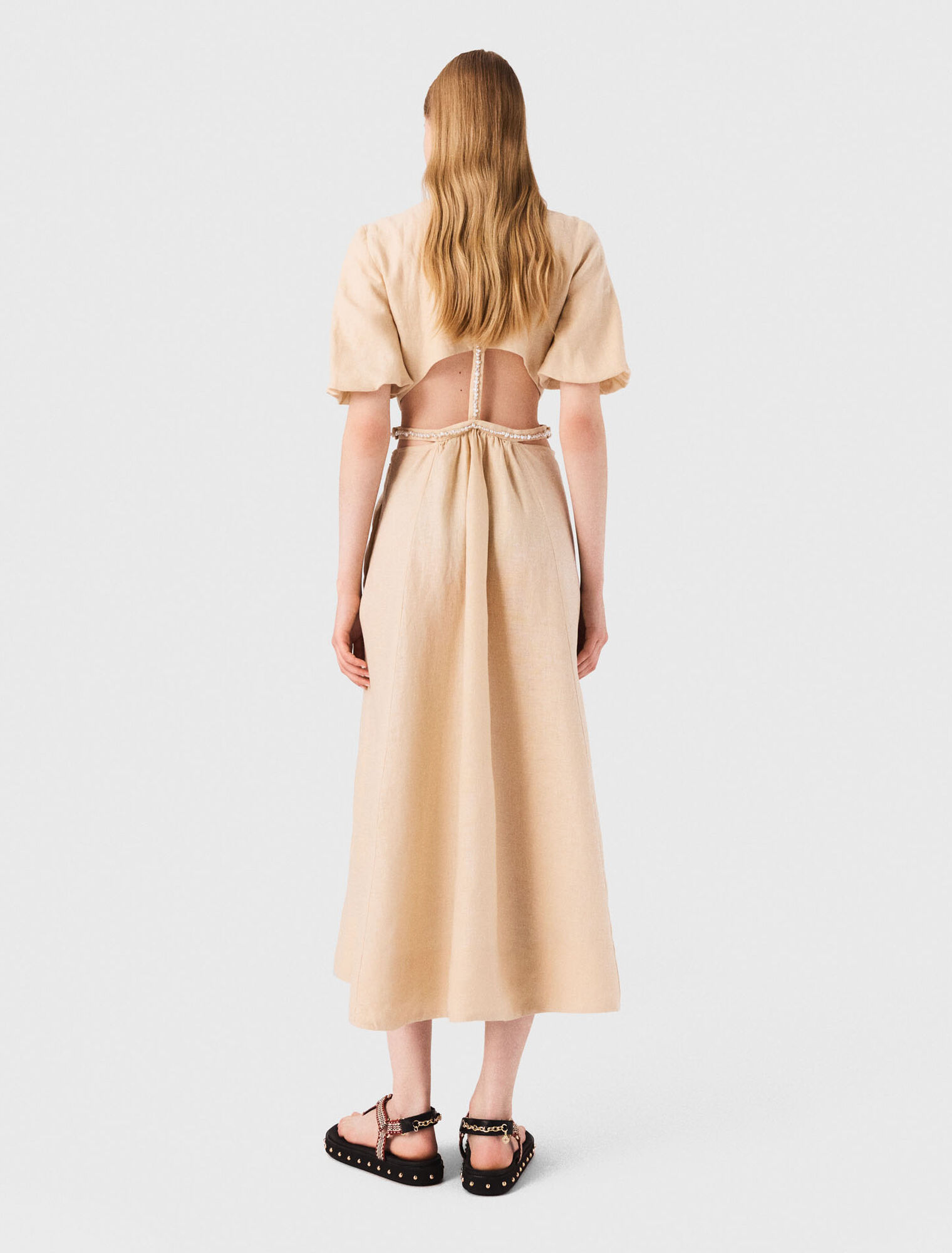 Linen maxi dress
