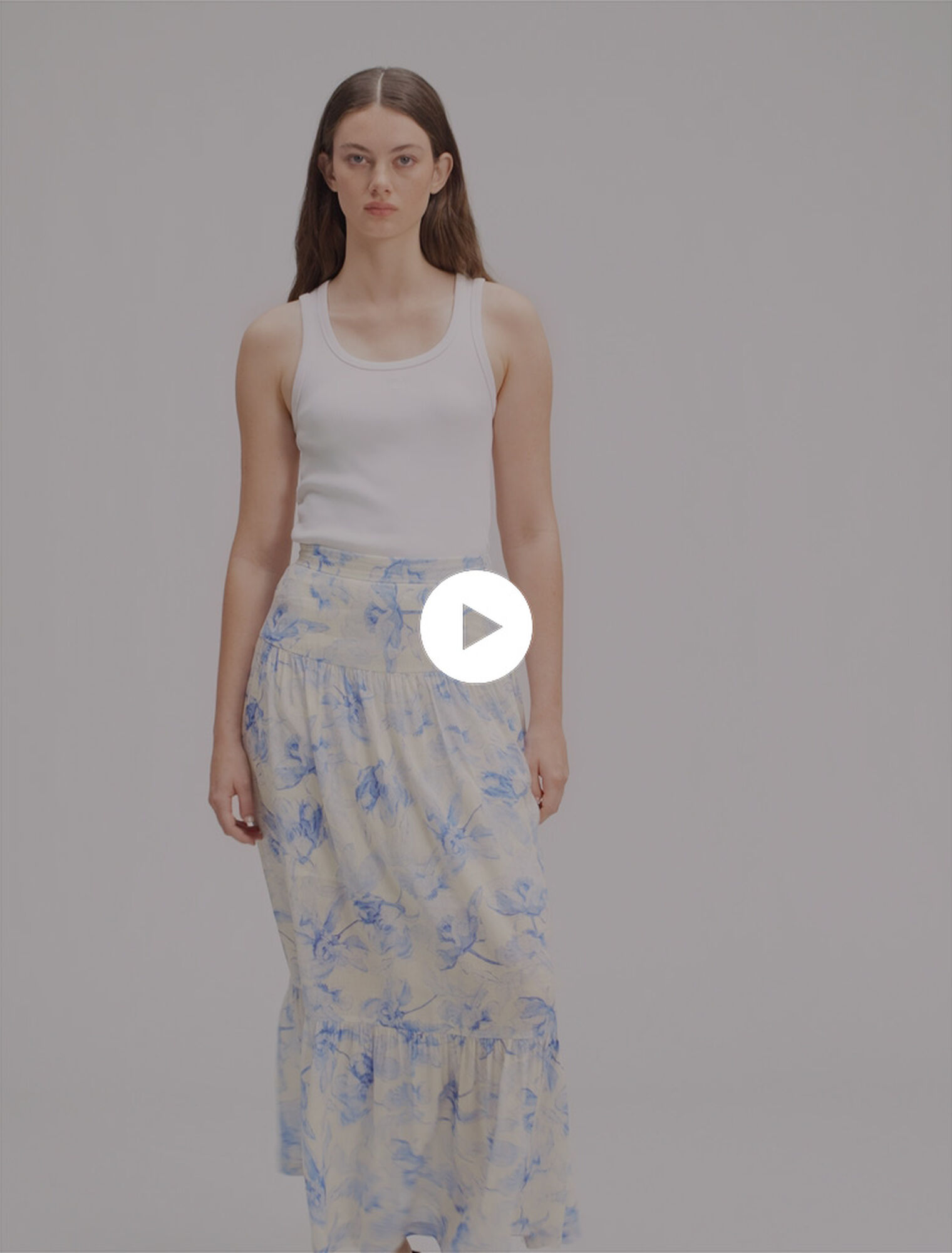 Floral maxi skirt