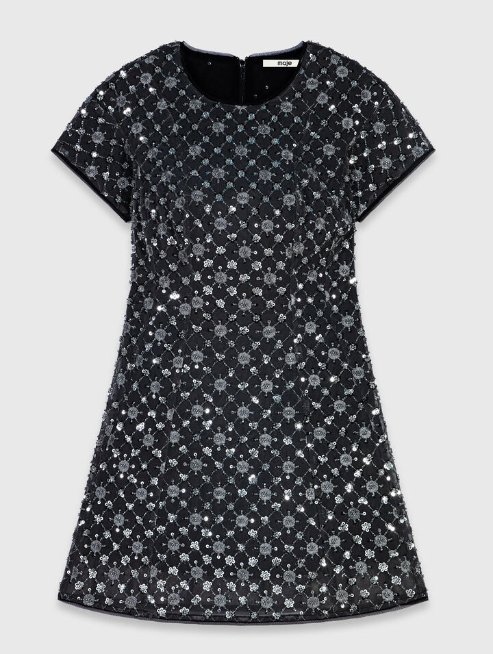 Short rhinestone dress