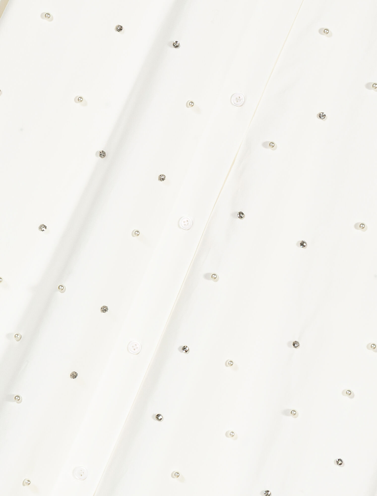 Rhinestone shirt with tie