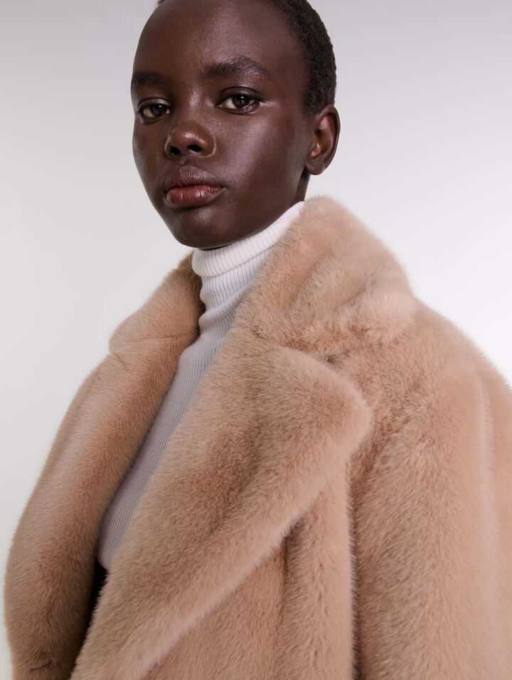 Faux fur coat