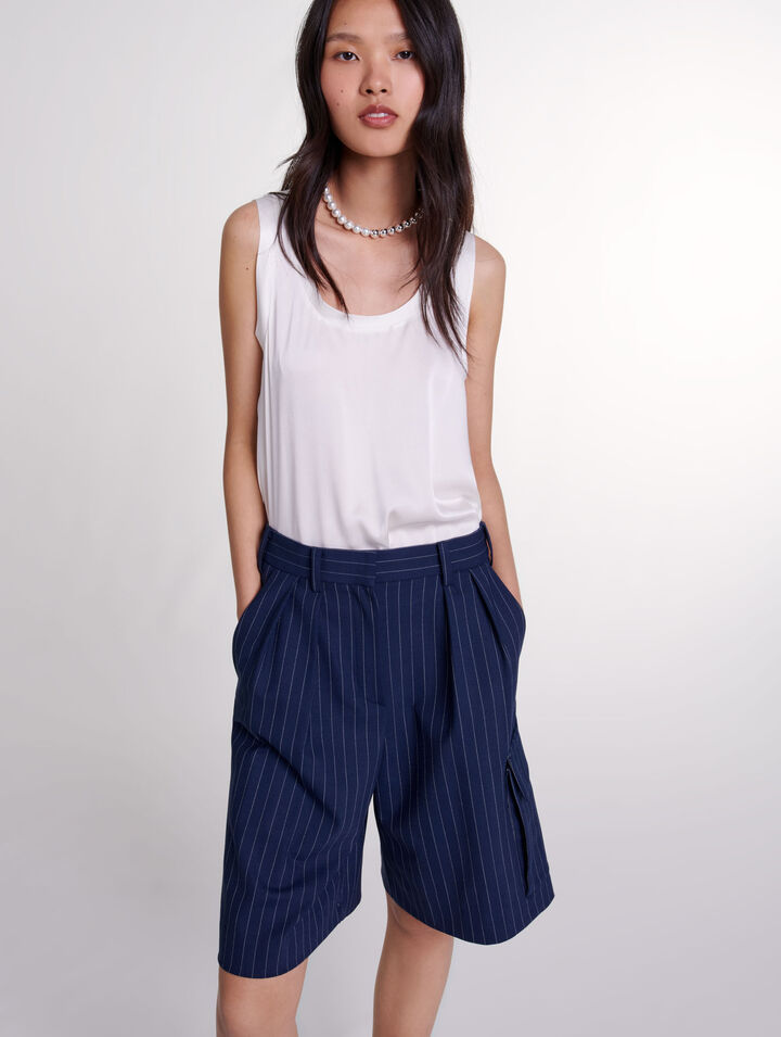 Striped Bermuda shorts 