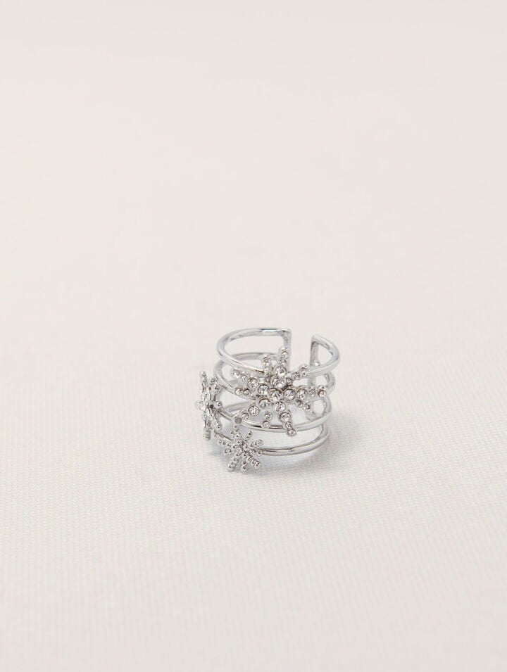 Rhinestone star ring