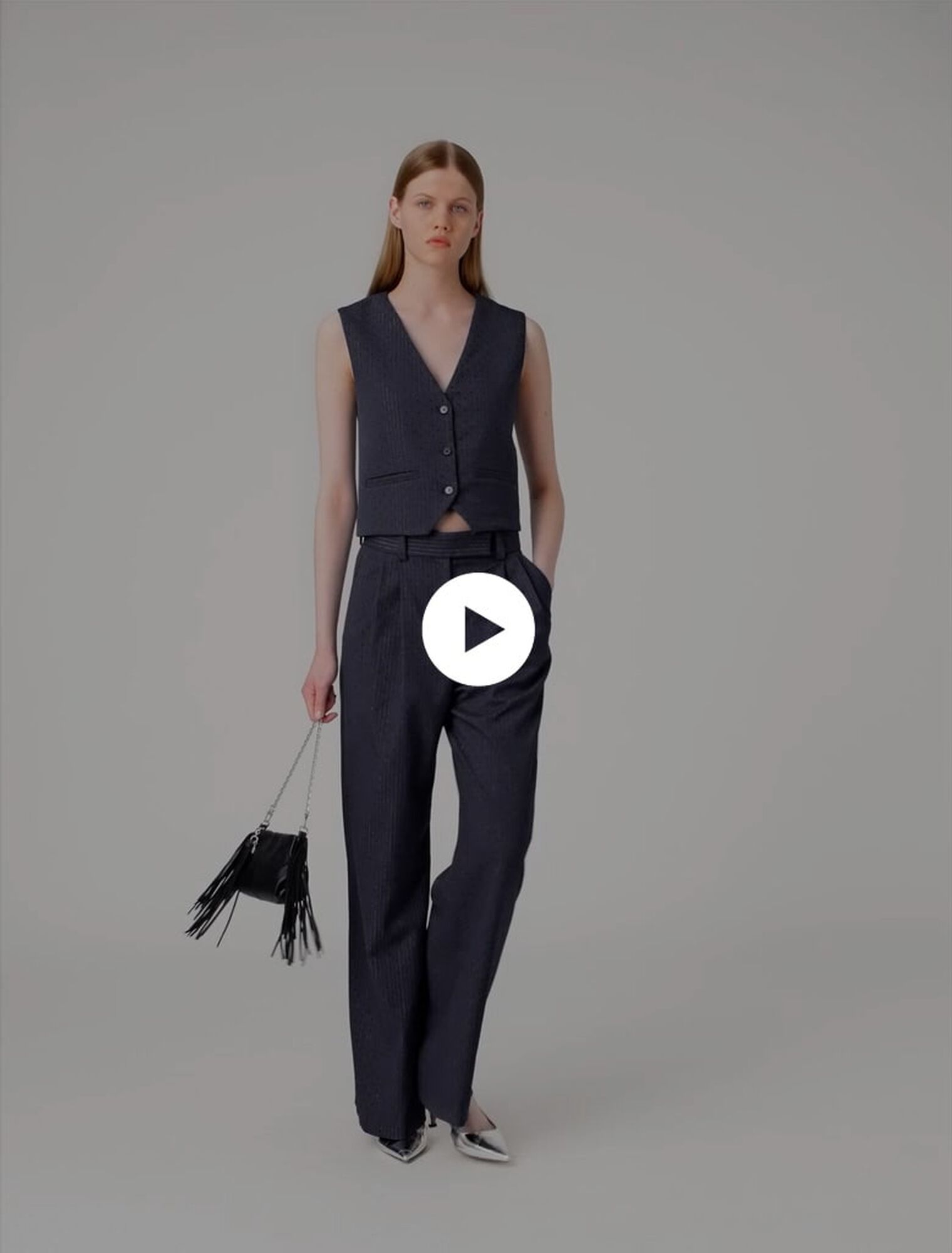 Rhinestone suit trousers