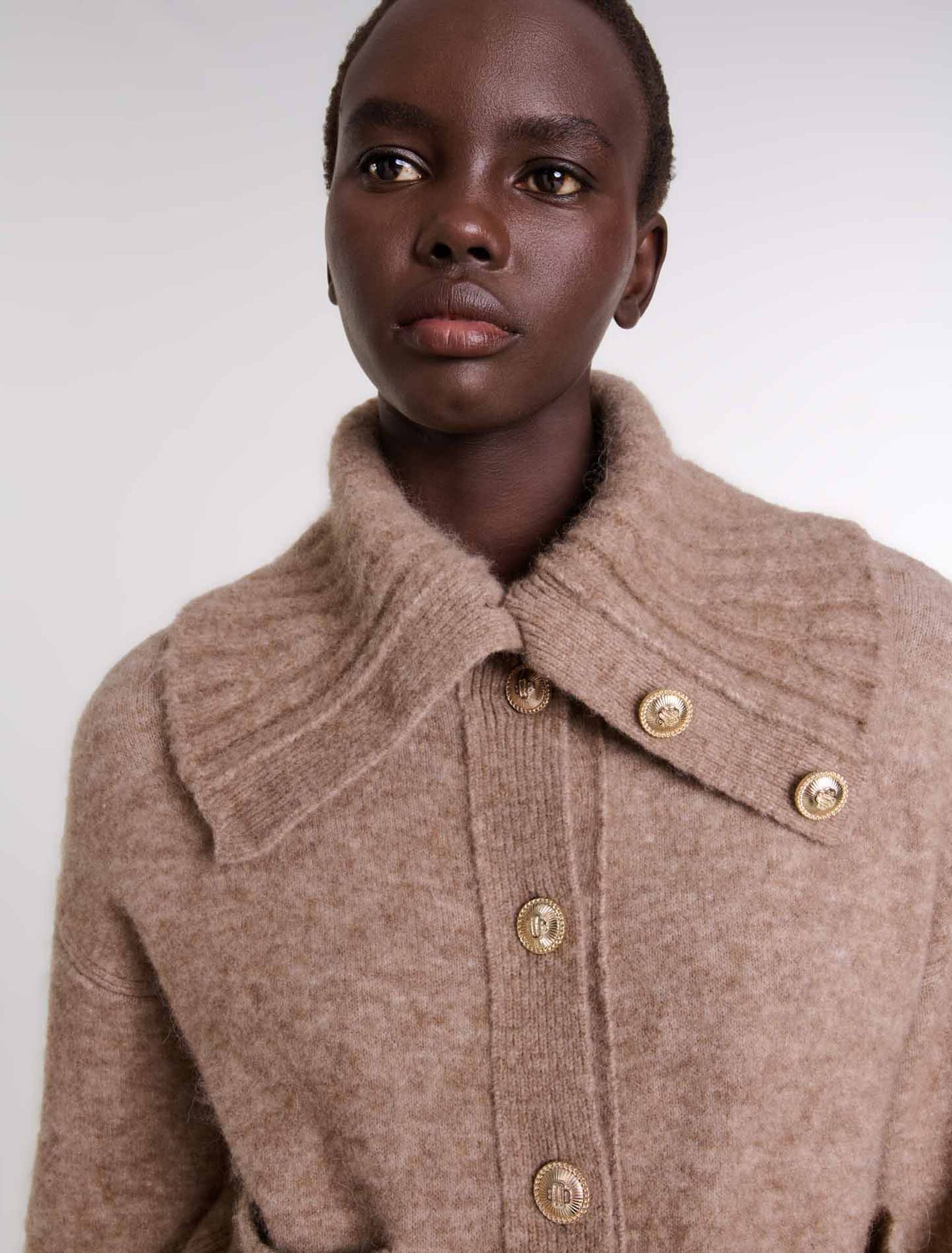 Wool-blend cardigan