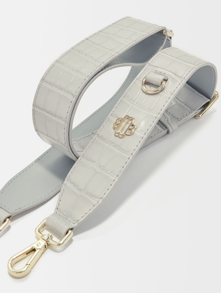 Leather shoulder strap