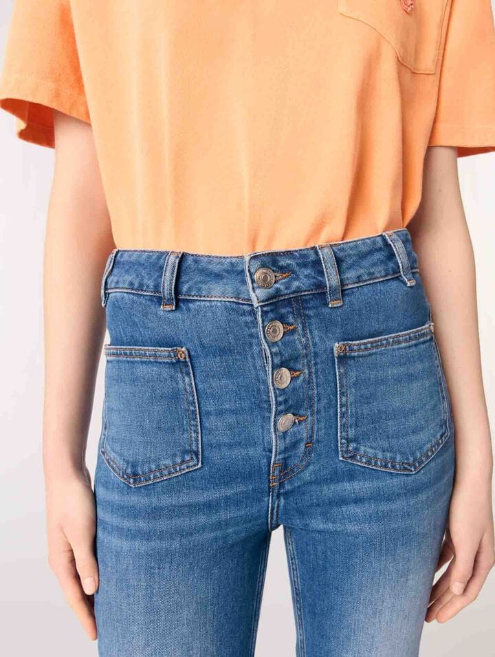 Vaqueros denim con bolsillos